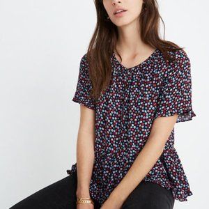 Madewell Floral Print Top